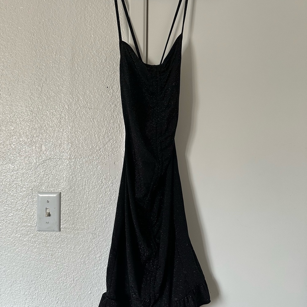 SHEIN Black Backless Dress